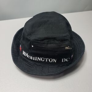 3/$15 Washington DC gender neutral hat with zipper pocket